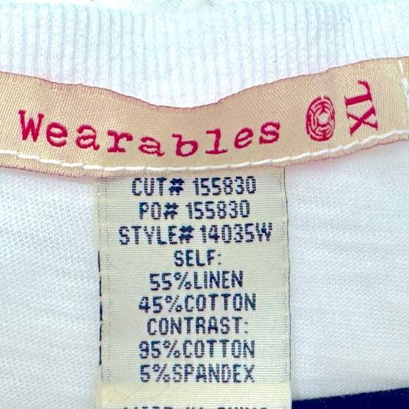 XCVI Wearables EUC SZ XL White Short Sleeve Top - Picture 8 of 9